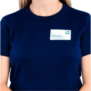 Boîte de 150 badges adhésifs tissu 80 x 50 mm