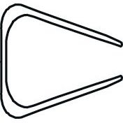 Boîte de 20 baguettes à relier 297x15mm noir