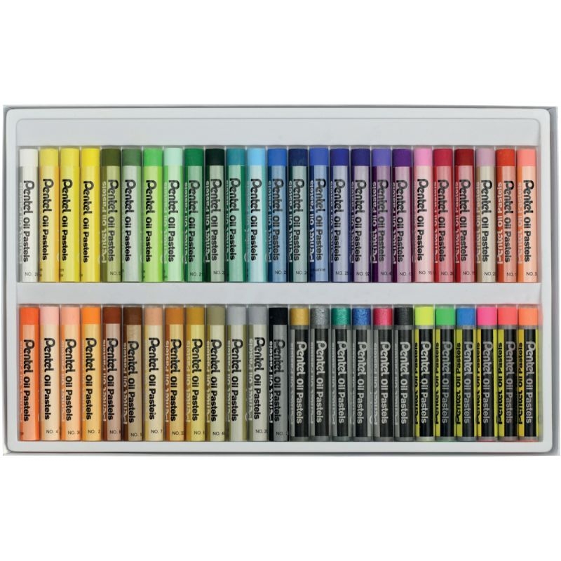Boîte de 50 pastels à l’huile PHN classique fluo et métal