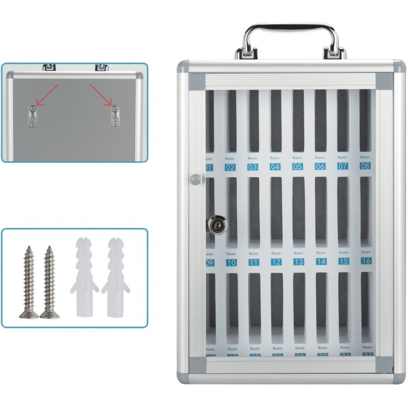 Boîte de Rangement Sécurisée pour 24 téléphones portable