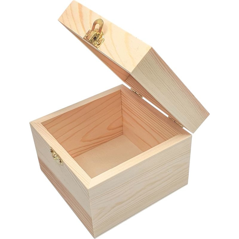 Boîte en bois découpe 3D sapin de noël