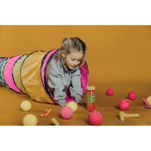 Bouteille sensorielle spirale rose