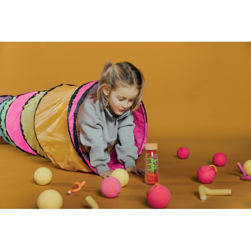 Bouteille sensorielle spirale rose