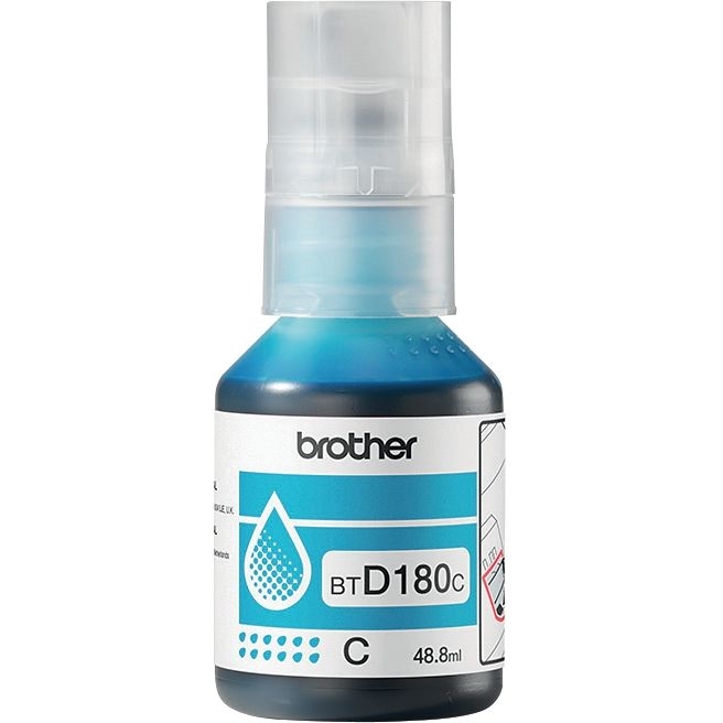 Brother BTD180 bouteille jet d’encre cyan authentique (BTD180C)
