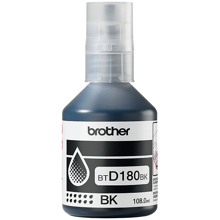 Brother BTD180 bouteille jet d’encre noir authentique (BTD180BK)