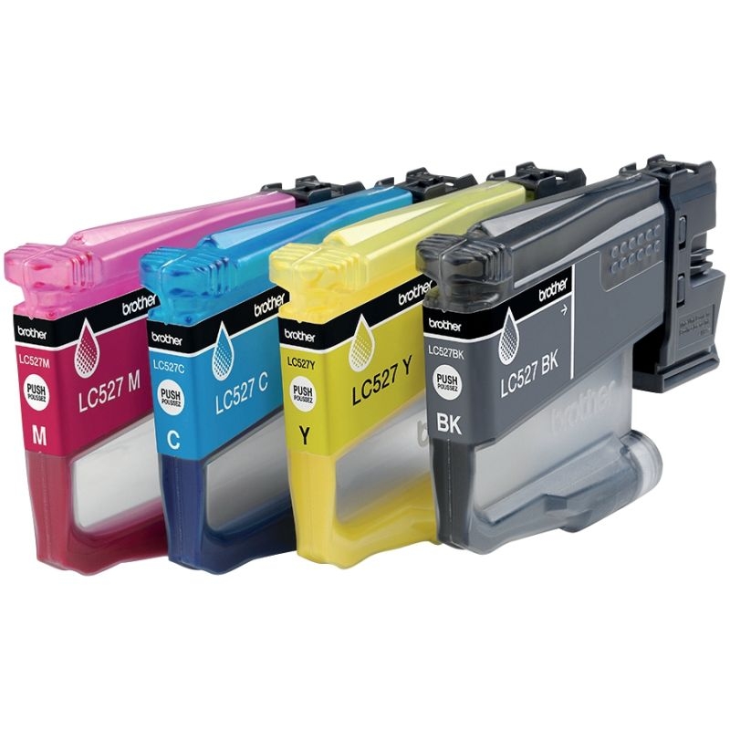 Brother CACTUS lot 4 cartouches encre noire, cyan, magenta, jaune authentique LC527VAL