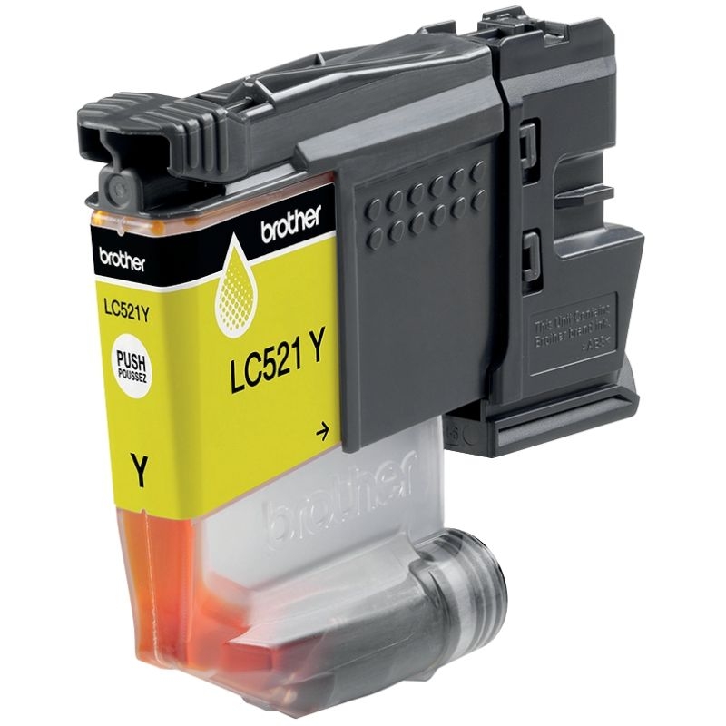 Brother CASQUE cartouche d’encre jaune authentique LC521Y