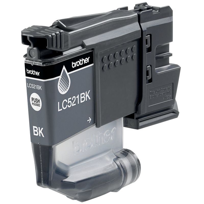 Brother CASQUE cartouche d’encre noire authentique LC521BK