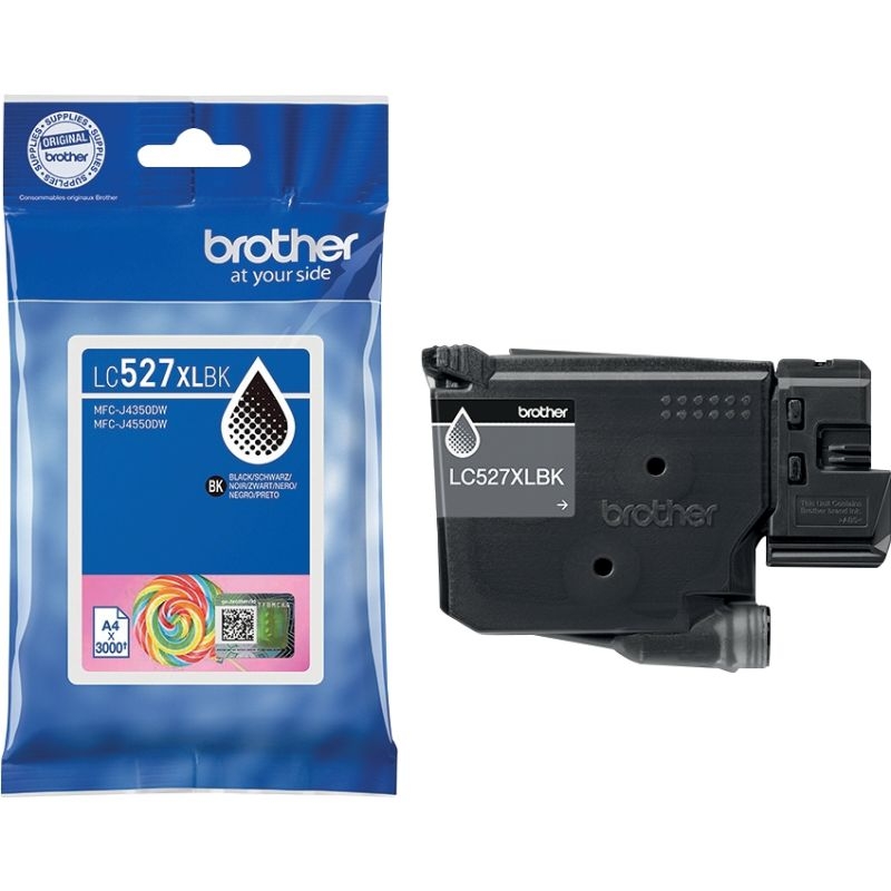 Brother SUCETTE cartouche d’encre noire authentique LC527XLBK