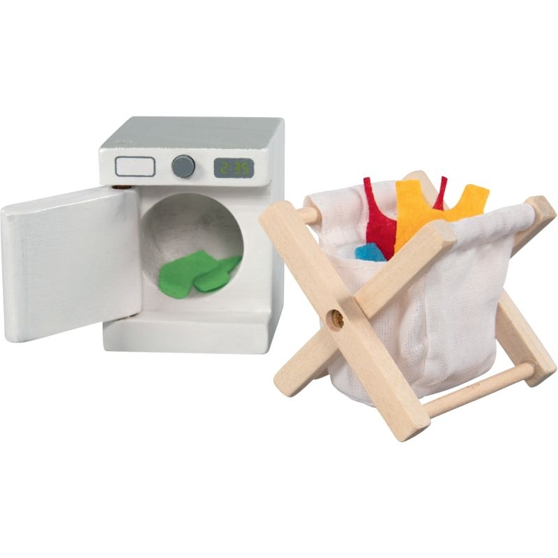 Buanderie pour maison de poupées, 29 éléments