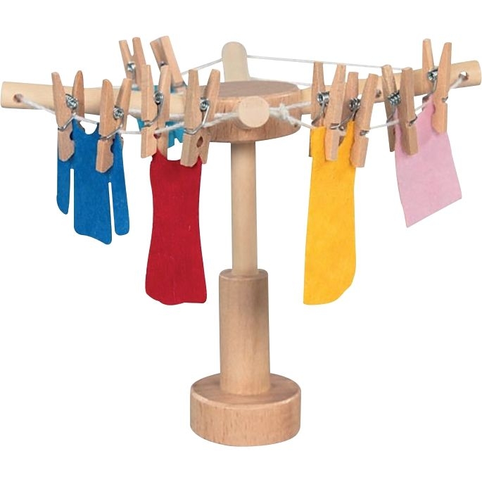 Buanderie pour maison de poupées, 29 éléments