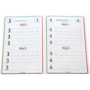 Cahier d’écriture DYS format A4, 48 pages, lettres majuscules bâtons