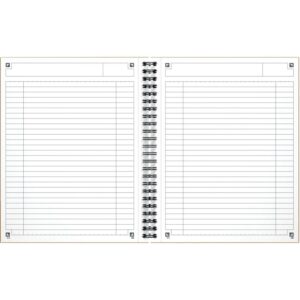 Cahier à reliure intégrale NOTEBOOK format A5+ ligné 6 mm, 160 pages