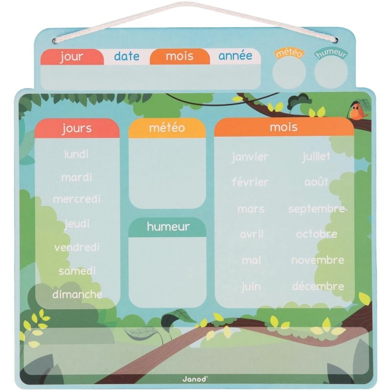 Calendrier magnétique à suspendre