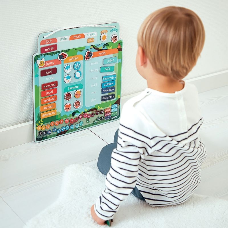 Calendrier magnétique à suspendre