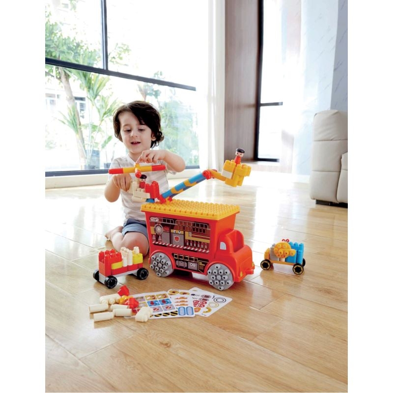 Camion de pompiers POLY’M 106 pièces