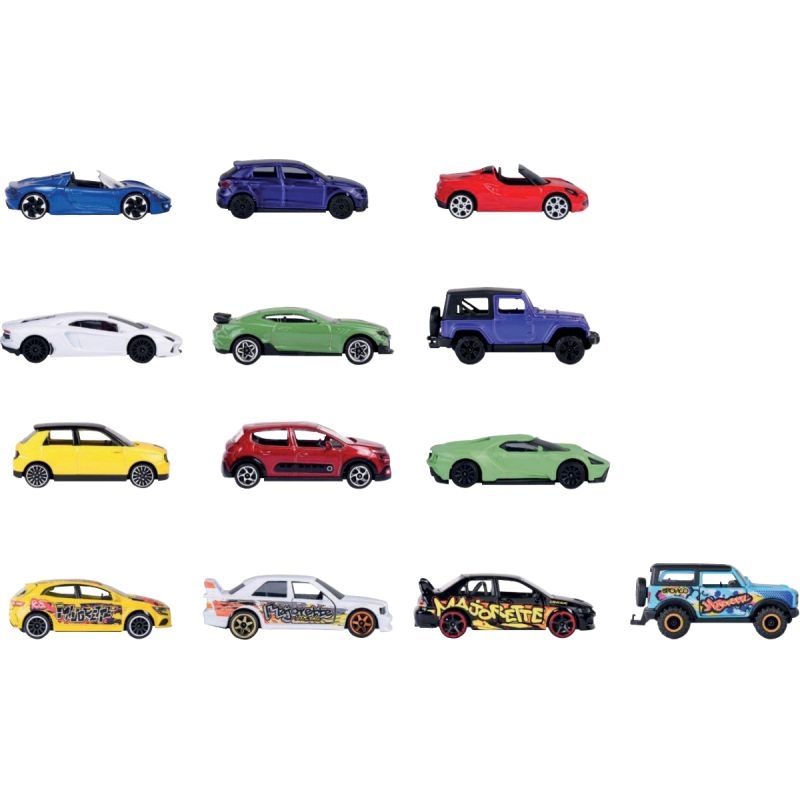 Coffret de 13 véhicules MAJORETTE assortis