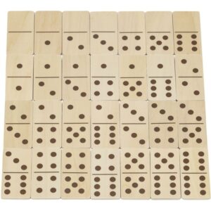 Coffret de 28 dominos en bois la ferme