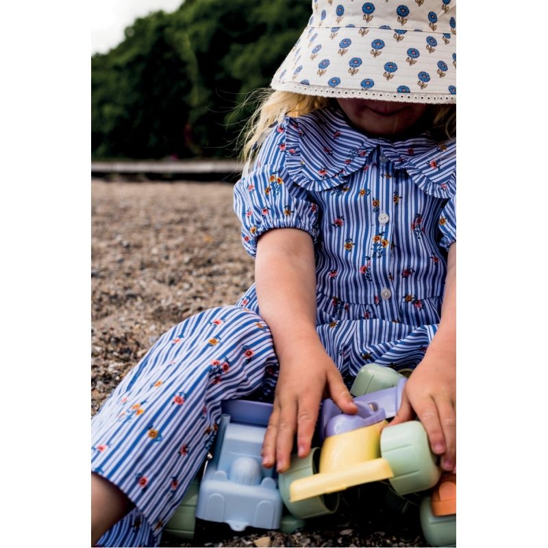 Convoyeur + 2 véhicules, couleurs pastel