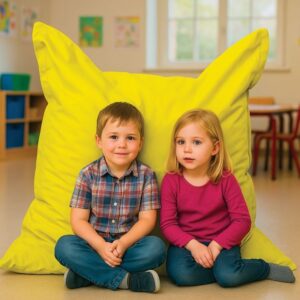 Coussin géant 140x110cm jaune