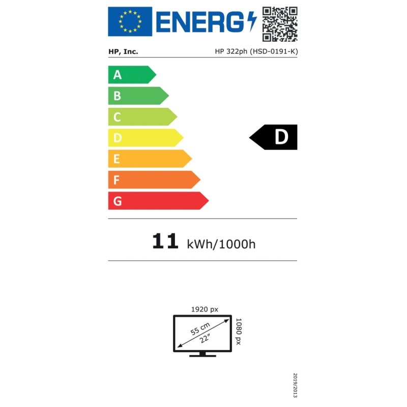 Écran HP 322PH 21,5″ Full HD – Série 3 Pro