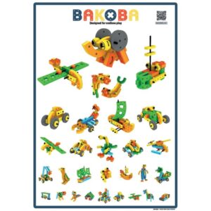 CREATIVE BOX BAKOBA, 182 pièces en mousse EVA