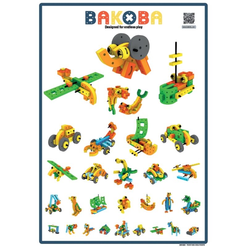 CREATIVE BOX BAKOBA, 182 pièces en mousse EVA