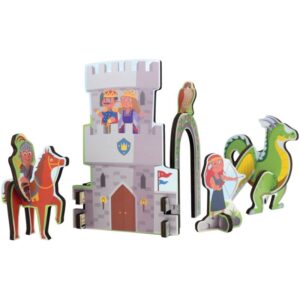 Encastrement 3D en bois, les chevaliers