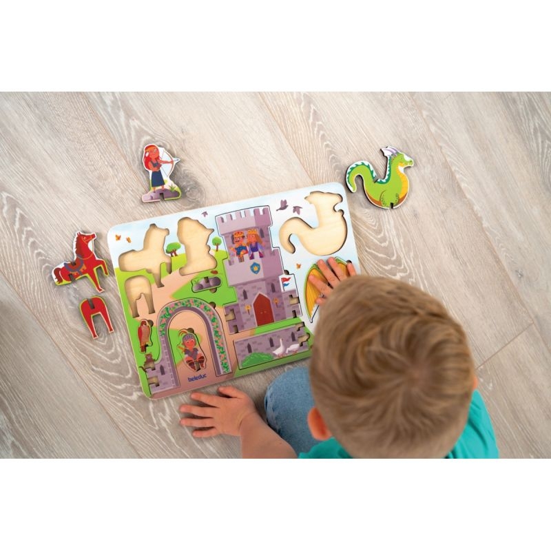 Encastrement 3D en bois, les chevaliers