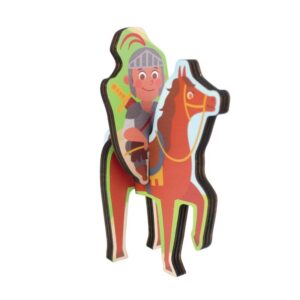 Encastrement 3D en bois, les chevaliers