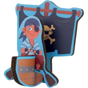 Encastrement 3D en bois, les pirates