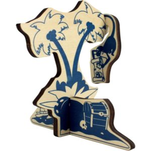 Encastrement 3D en bois, les pirates