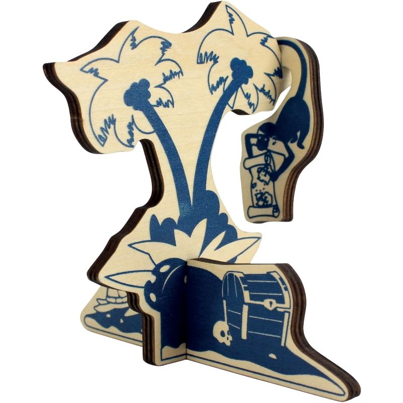 Encastrement 3D en bois, les pirates