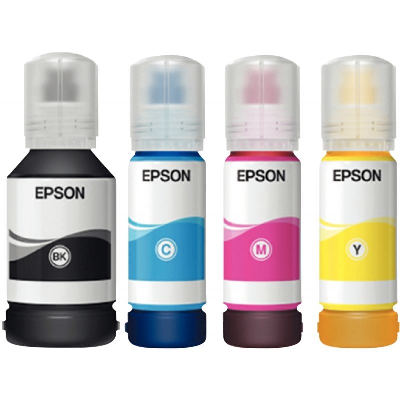 Epson 113 pack de de 4 flacons jet d’encre noire, cyan, magenta et jaune authentique (T06B640)