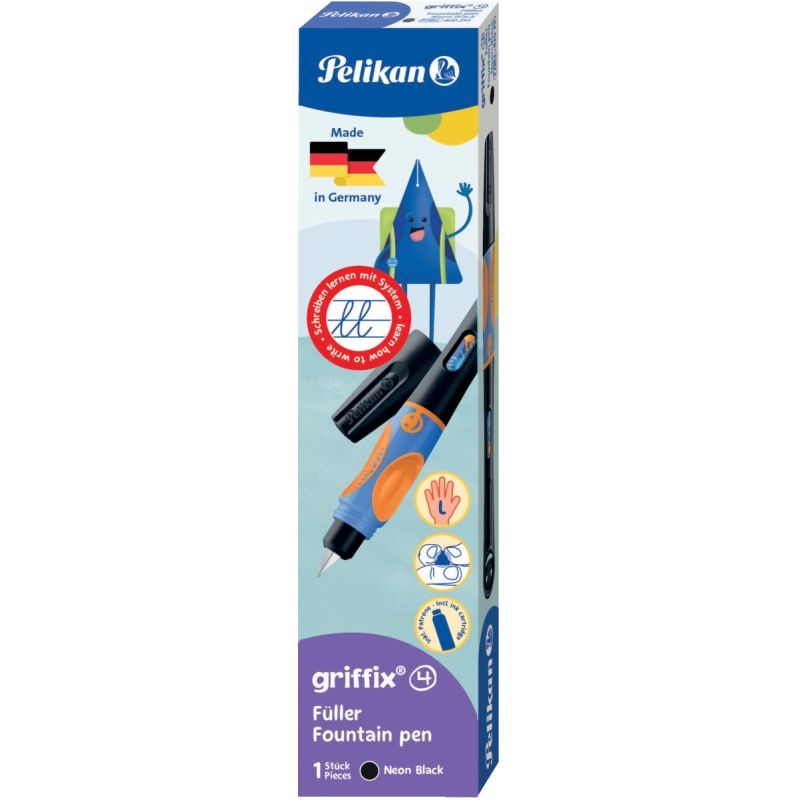 Etui de 1 stylo plume Griffix gaucher noir