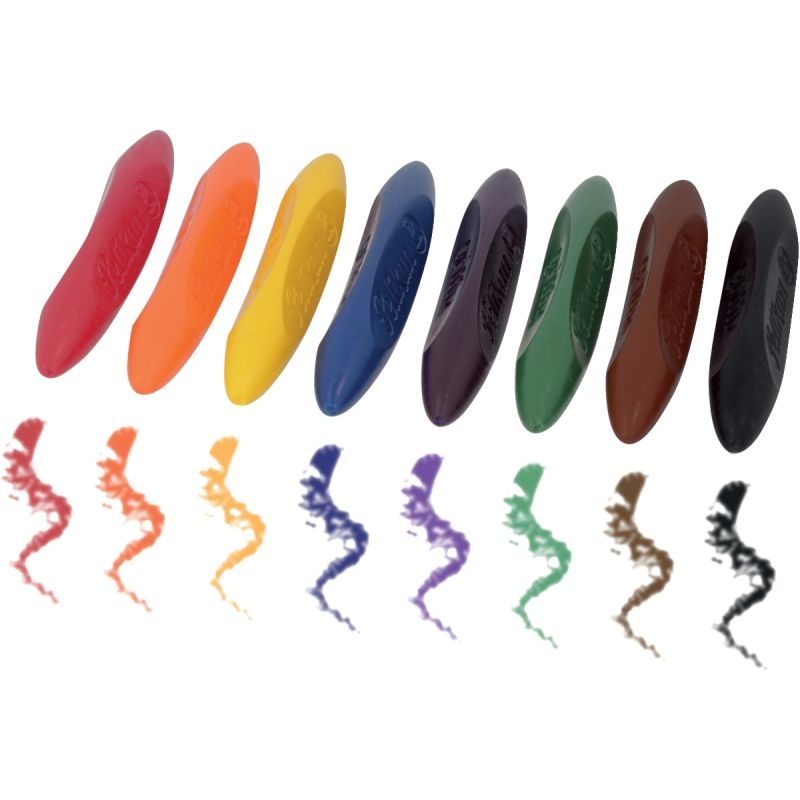 Etui de 8 crayons cire triangulaire Griffix