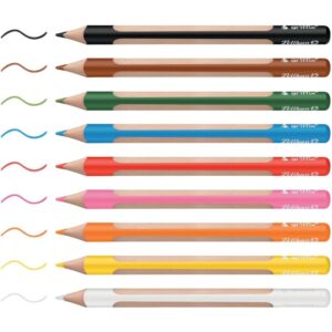 Etui de 9 crayons de couleurs Griffix assortis