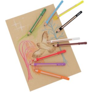 Etui de 9 crayons de couleurs Griffix assortis