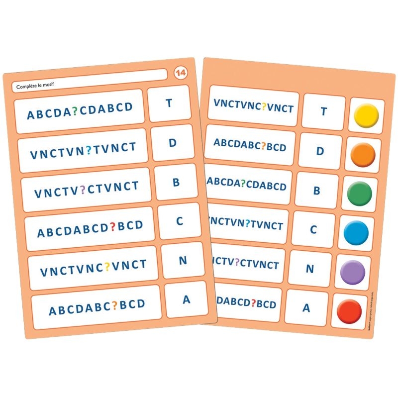 Fichier LOGICO PRIMO motifs organisés