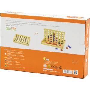 Jeu 4 en ligne en bois 29x19cm