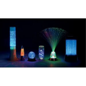 Lampe tornado paillettes