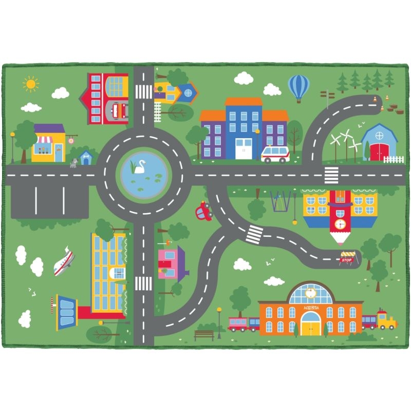 Lot de 2 tapis 95x133cm urbain