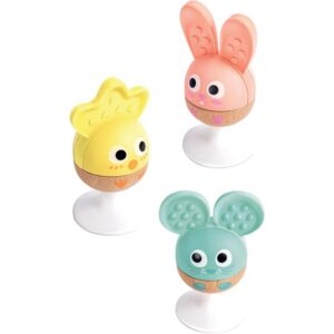 Lot de 3 hochets animaux à ventouse