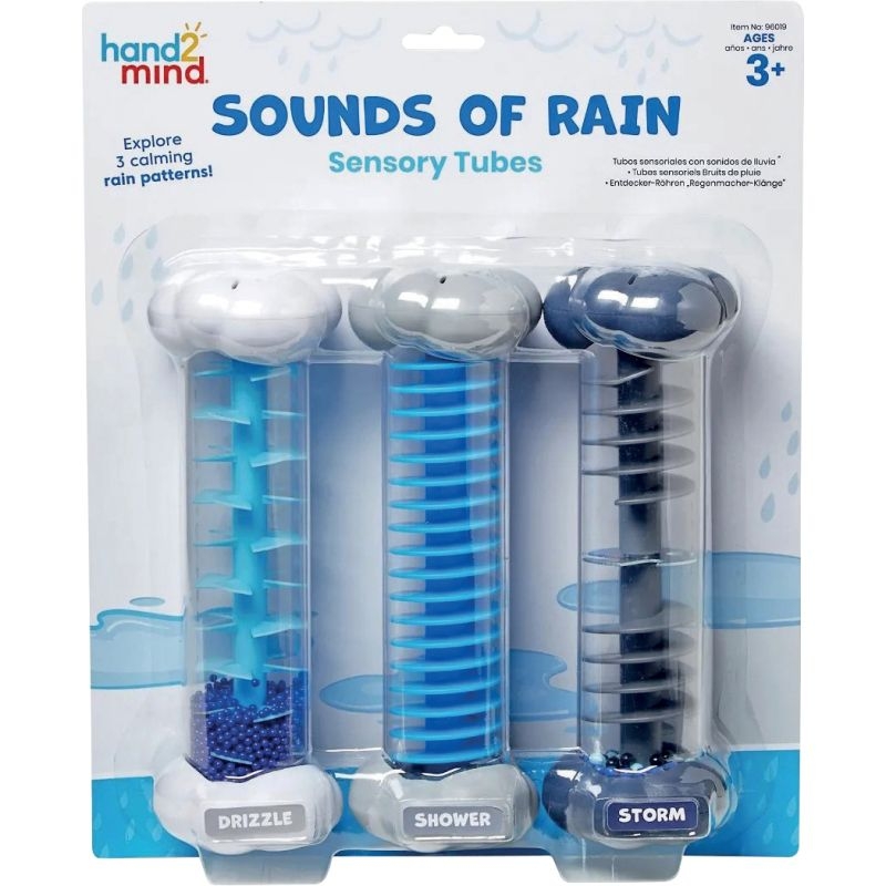 Lot de 3 tubes sensoriel pluie