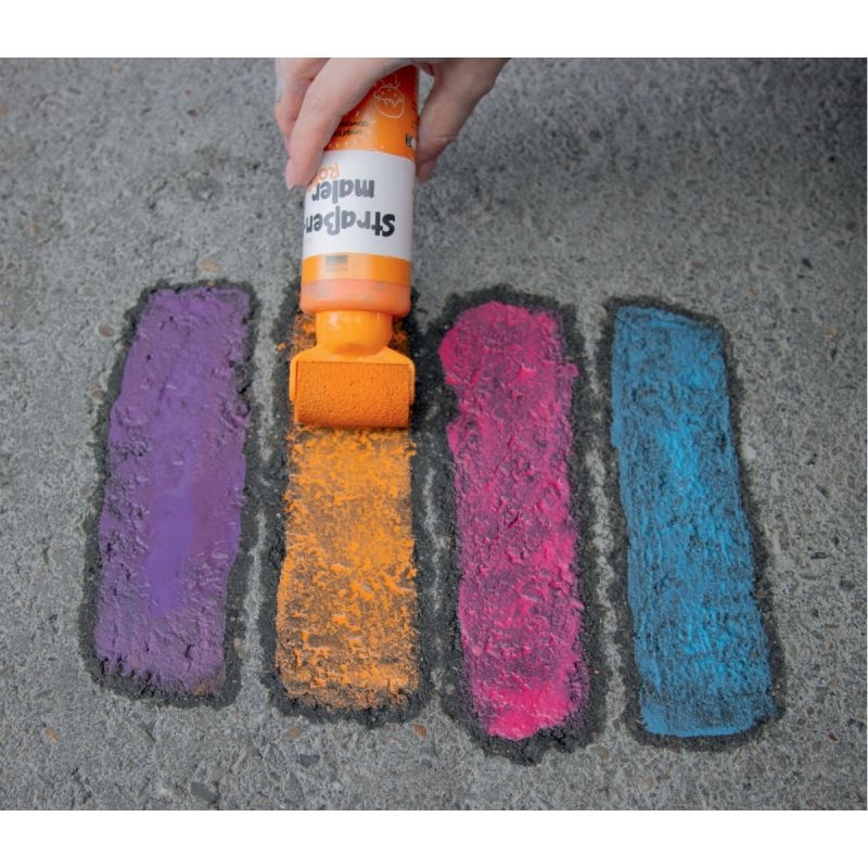 Lot de 4 applicateurs peinture craie couleurs assorties