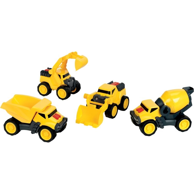 Lot de 4 engins de chantier, grands modèles