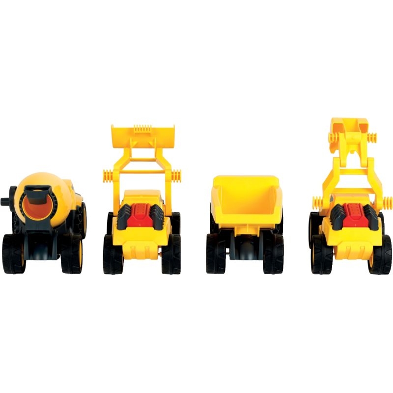 Lot de 4 engins de chantier, grands modèles