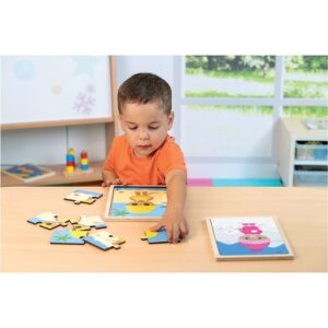 Lot de 4 puzzles, Kimi les saisons