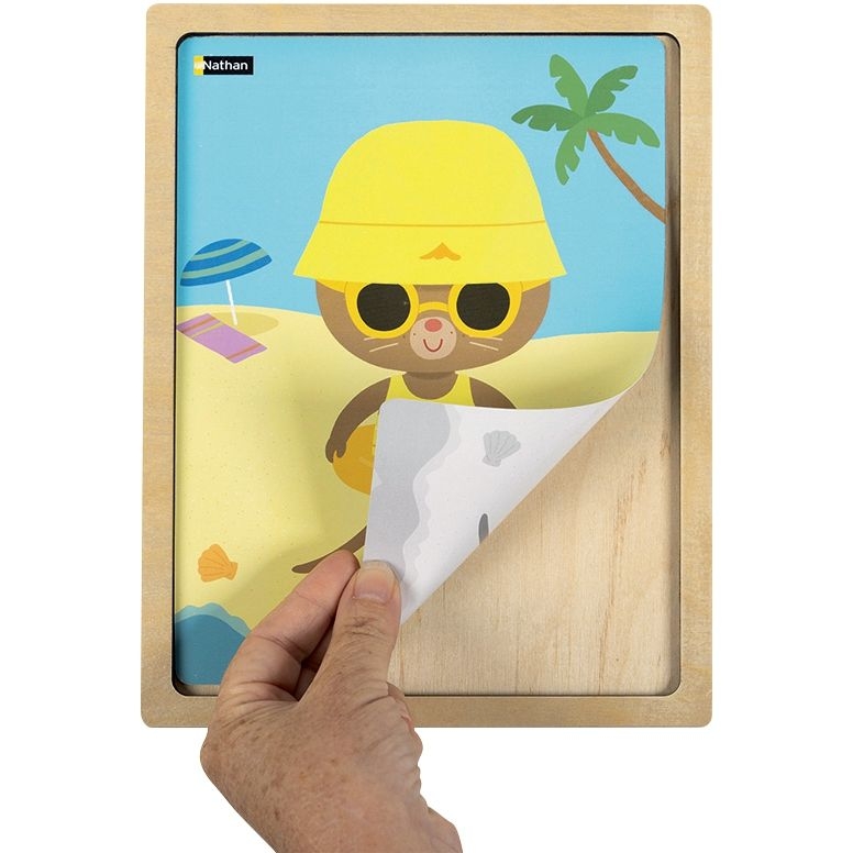 Lot de 4 puzzles, Kimi les saisons