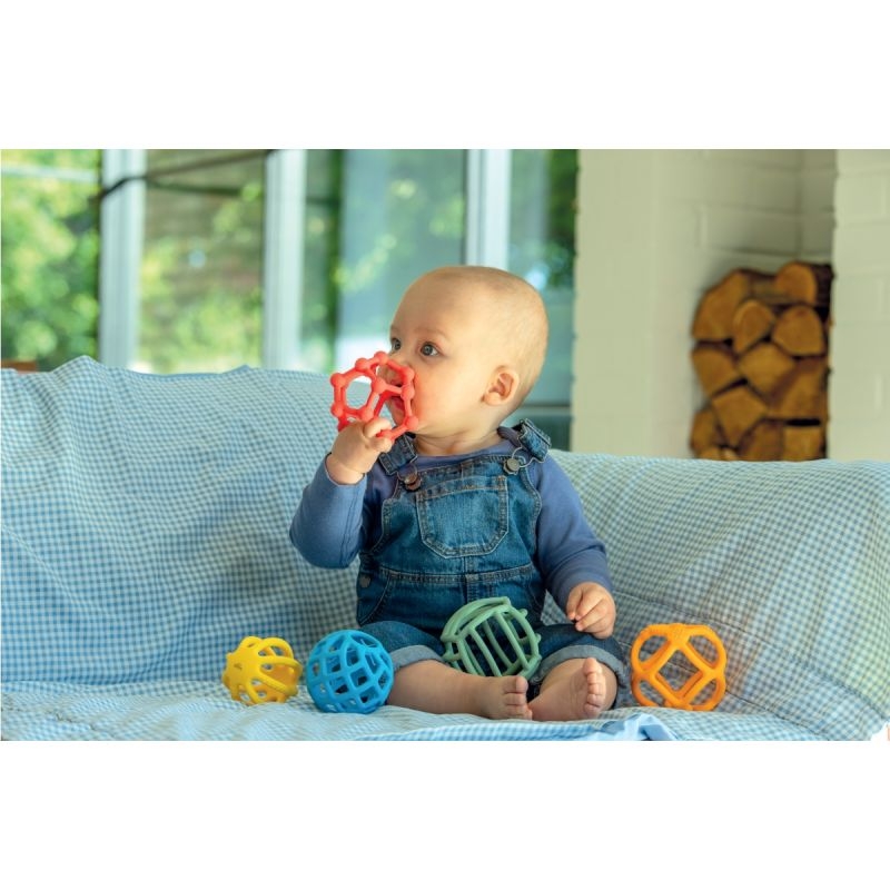 Lot de 5 balles sensorielles en silicone